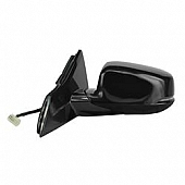K-Source Exterior Mirror Electric OEM Black Single - 63606H