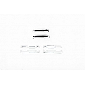 Putco Exterior Door Handle Cover - Silver ABS Plastic Chrome Plated - 401066