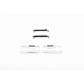 Putco Exterior Door Handle Cover - Silver ABS Plastic Chrome Plated - 401066