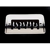 All Sales Center High Mount Stop Light Cover - Silver Polished Flames Aluminum - 94215XP