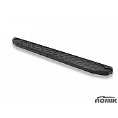 Romik USA Running Board Black Anodized Aluminum Stationary - 52392419
