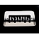 All Sales Center High Mount Stop Light Cover - Silver Polished Flames Aluminum - 94215P