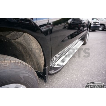Romik USA Running Board Silver Aluminum Stationary - 60033418-1