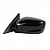 K-Source Exterior Mirror Electric OEM Black Single - 63612H