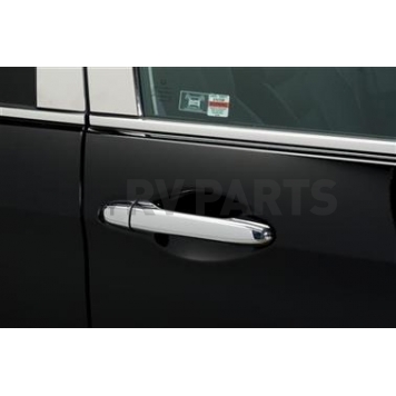 Putco Exterior Door Handle Cover - Silver ABS Plastic Chrome Plated - 402045