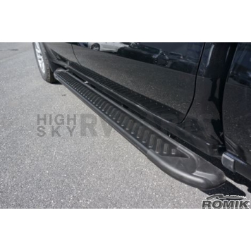 Romik USA Running Board Black Powder Coated Aluminum Stationary - 60033419-2