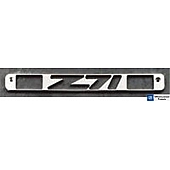 All Sales Center High Mount Stop Light Cover - Silver Brushed Z71 Aluminum - 94008