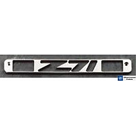 All Sales Center High Mount Stop Light Cover - Silver Brushed Z71 Aluminum - 94008