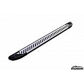 Romik USA Running Board Silver Aluminum Stationary - 60043418