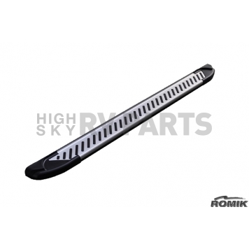 Romik USA Running Board Silver Aluminum Stationary - 60043418