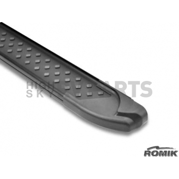 Romik USA Running Board Black Anodized Aluminum Stationary - 60054419-1