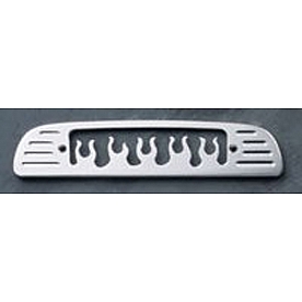 All Sales Center High Mount Stop Light Cover - Silver Polished Flames Aluminum - 74015P