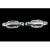 Paramount Automotive Exterior Door Handle Cover - Silver ABS Plastic Triple Chrome Plated - 640109