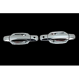Paramount Automotive Exterior Door Handle Cover - Silver ABS Plastic Triple Chrome Plated - 640109