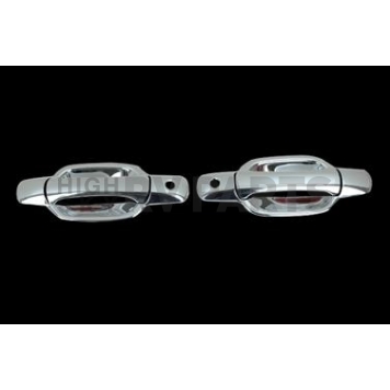 Paramount Automotive Exterior Door Handle Cover - Silver ABS Plastic Triple Chrome Plated - 640109