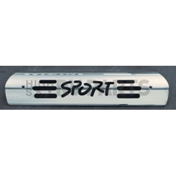 All Sales Center High Mount Stop Light Cover - Silver Polished Sport Aluminum - 43003P