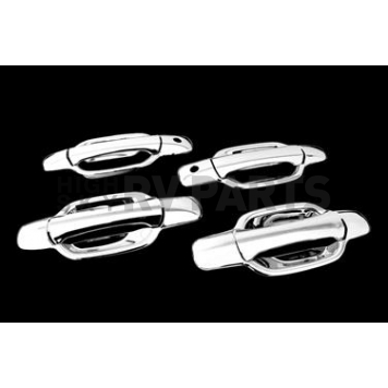 Paramount Automotive Exterior Door Handle Cover - Silver ABS Plastic Triple Chrome Plated - 640110