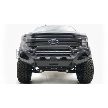 Fab Fours Bumper Vengeance 1-Piece Design Steel Black - FF18X4552B-1