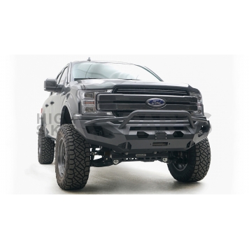 Fab Fours Bumper Vengeance 1-Piece Design Steel Black - FF18X4552B-2