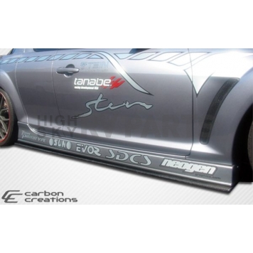 Extreme Dimensions Air Dam Side Skirt Carbon Fiber Gloss UV Coated Clear - 102901-3