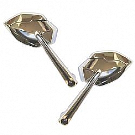 CIPA USA Exterior Mirror Chrome Plated Set Of 2 - 01947