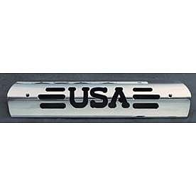 All Sales Center High Mount Stop Light Cover - Silver Polished USA Aluminum - 43400P