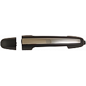 Help! By Dorman Exterior Door Handle - Plastic Black Handle With Silver Insert Single - 79823