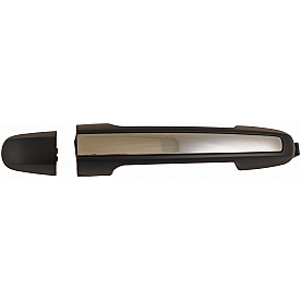 Help! By Dorman Exterior Door Handle - Plastic Black Handle With Silver Insert Single - 79823