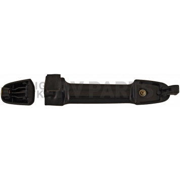 Help! By Dorman Exterior Door Handle - Plastic Black Handle With Silver Insert Single - 79823-1