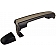 Help! By Dorman Exterior Door Handle - Plastic Black Handle With Silver Insert Single - 79823