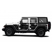 MEK Magnets Body Protector Kit - Matte Cast Vinyl Wrapped Magnet Panel Black Flag - 4007