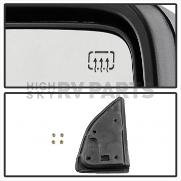 Xtune Exterior Towing Mirror Manual Rectangular Single - 9933158-3