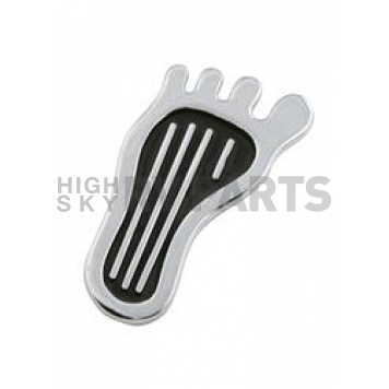 Mr. Gasket Dimmer Switch Pedal Pad - Deep Tread Aluminum Silver And Black - 9644