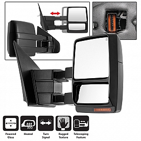 Xtune Exterior Towing Mirror Electric Rectangular Single - 9935374
