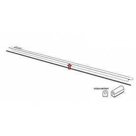 BAK Industries Tonneau Cover Rail Seal 17 Feet - 326A0014