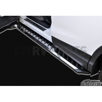 Romik USA Running Board Polished Steel Stationary - 39032418-1