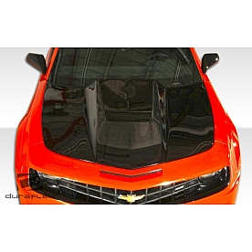 Extreme Dimensions Hood - Primered Fiberglass Black - 105819