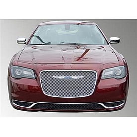 TFP (International Trim) Grille Insert - Mesh Trapezoid ABS Plastic Chrome Plated - 68126GI