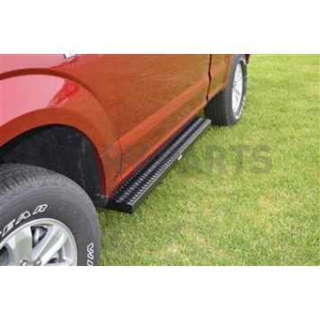 Owens Products Running Board Black Textured Powder Coated Aluminum Stationary - 82347