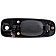 Help! By Dorman Exterior Door Handle - Plastic Black Single - 93613