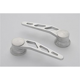 Lokar Performance Interior Door Handle - Silver Brushed Aluminum Set Of 2 - IDH2006