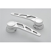 Lokar Performance Interior Door Handle - Silver Brushed Aluminum Set Of 2 - IDH2007