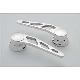 Lokar Performance Interior Door Handle - Silver Brushed Aluminum Set Of 2 - IDH2007