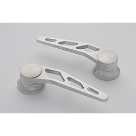 Lokar Performance Interior Door Handle - Silver Brushed Aluminum Set Of 2 - IDH2008