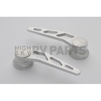 Lokar Performance Interior Door Handle - Silver Brushed Aluminum Set Of 2 - IDH2008
