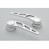 Lokar Performance Interior Door Handle - Silver Polished Aluminum Set Of 2 - IDH2009