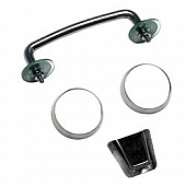 Rugged Ridge Windshield Tie Down - Stainless Steel Silver - 1110105