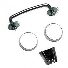 Rugged Ridge Windshield Tie Down - Stainless Steel Silver - 1110105
