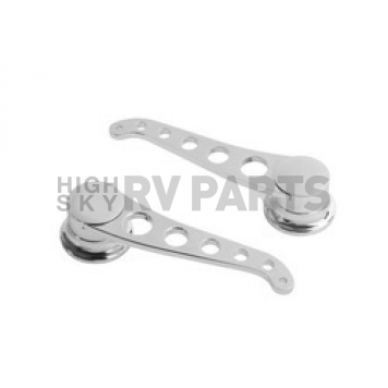 Lokar Performance Interior Door Handle - Silver Chrome Plated Steel Set Of 2 - IDH2026