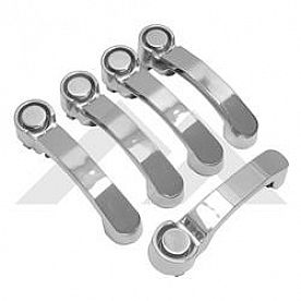 Crown Automotive Exterior Door Handle - Polished Silver Stainless Steel Set Of 4 - RT34006